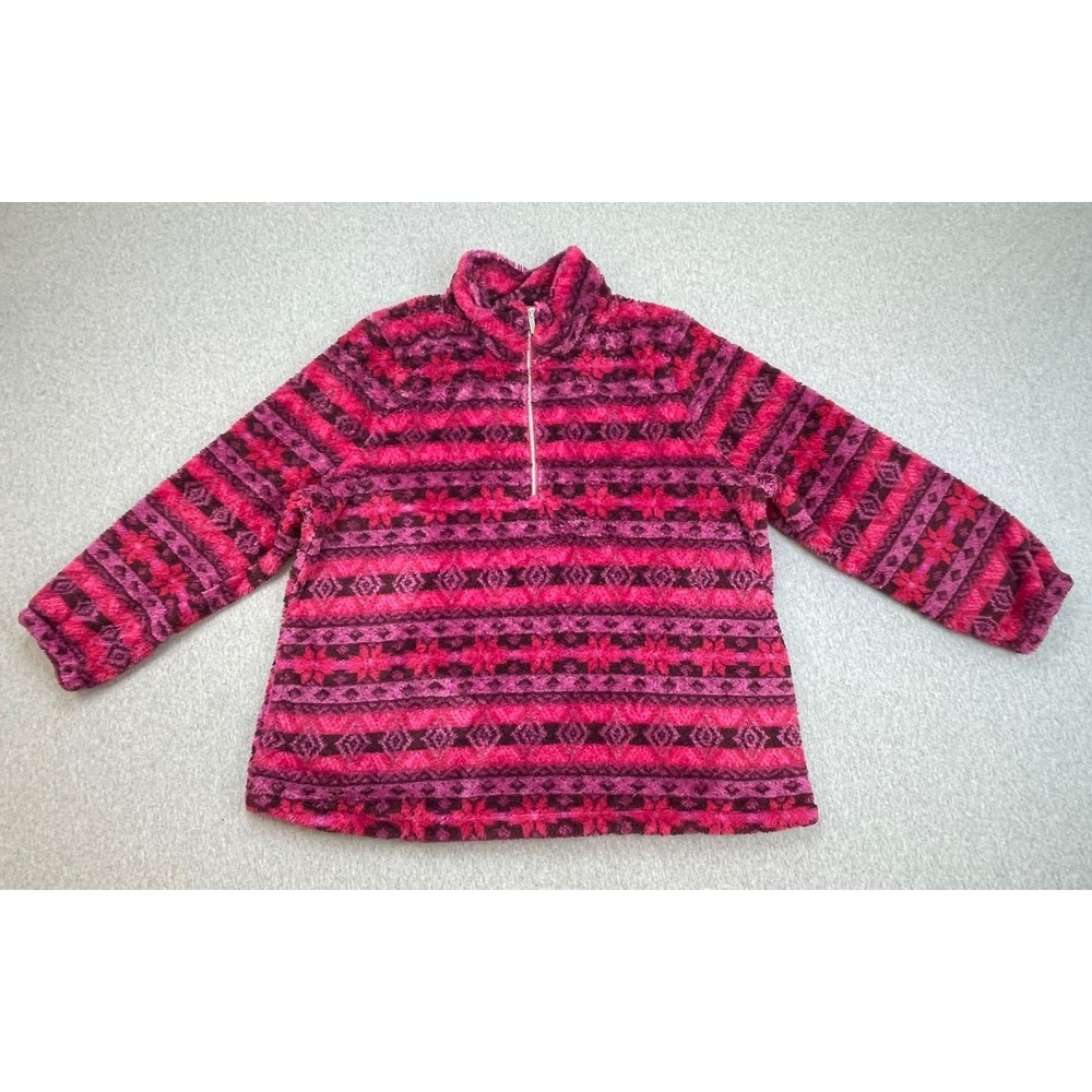 Lane Bryant Sweater Womens 18/20 Fleece Mock Neck 1/2 Zip Long Sleeve